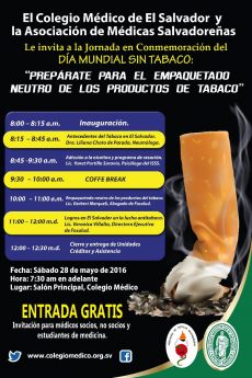 2016-05-28 – Jornada del día mundial del Tabaco