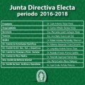 JUNTA DIRECTIVA ELECTA PARA EL PERIODO 2016-2018