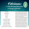 JUNTA DIRECTIVA ELECTA, PARA EL PERIODO 2018-2020.